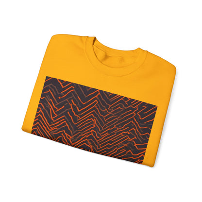 boostlete-field-day-pattern-ekg-modern-0087 — Unisex Heavy Blend Crewneck Sweatshirt (Gildan)