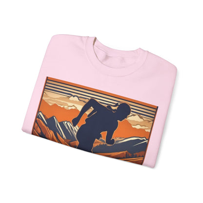 boostlete-iron-intent-scene-trail-3d-retro-0764 — Unisex Heavy Blend Crewneck (G18000)