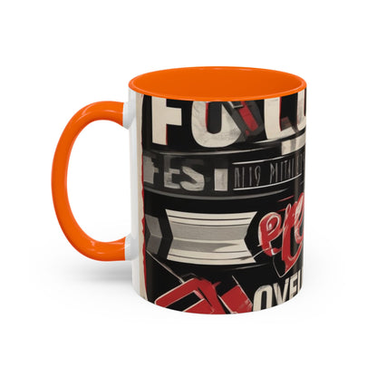 boostlete-mile-by-mile-type-focus-over-feelings-split-retro-0841 — Accent Mug 11/15oz