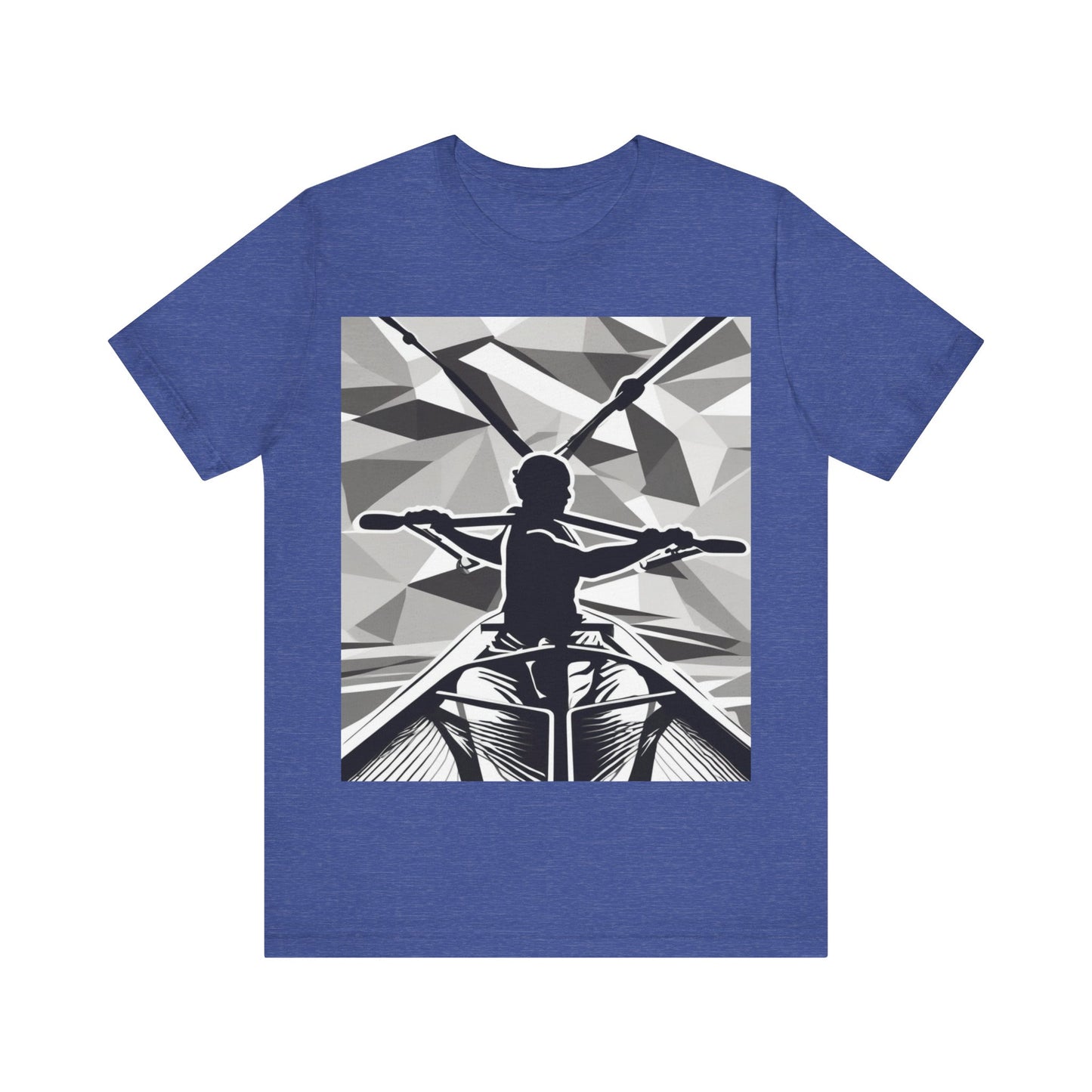 boostlete-am-crew-scene-rower-outline-geometric-0060 — Unisex Jersey Short Sleeve (B+C 3001)