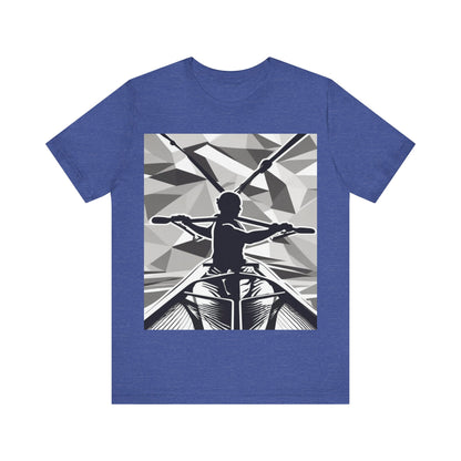 boostlete-am-crew-scene-rower-outline-geometric-0060 — Unisex Jersey Short Sleeve (B+C 3001)