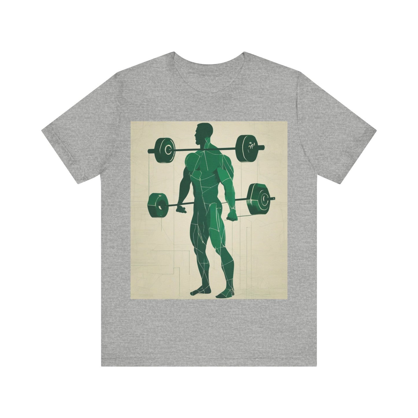 boostlete-boost-mode-scene-deadlift-glitch-blueprint-0044 — Unisex Jersey Short Sleeve (B+C 3001)