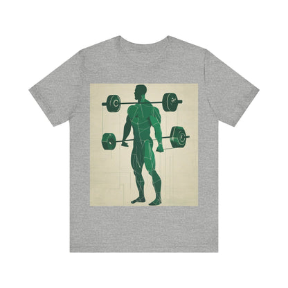 boostlete-boost-mode-scene-deadlift-glitch-blueprint-0044 — Unisex Jersey Short Sleeve (B+C 3001)