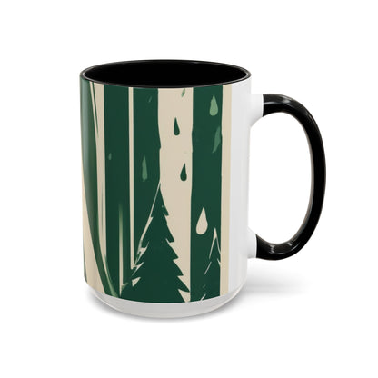 boostlete-quiet-power-icon-water-glitch-retro-0186 — Accent Mug 11oz/15oz