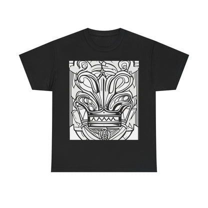 boostlete-boost-mode-icon-crown-offset-line-art-0190 — Unisex Heavy Cotton Tee (Gildan 5000)