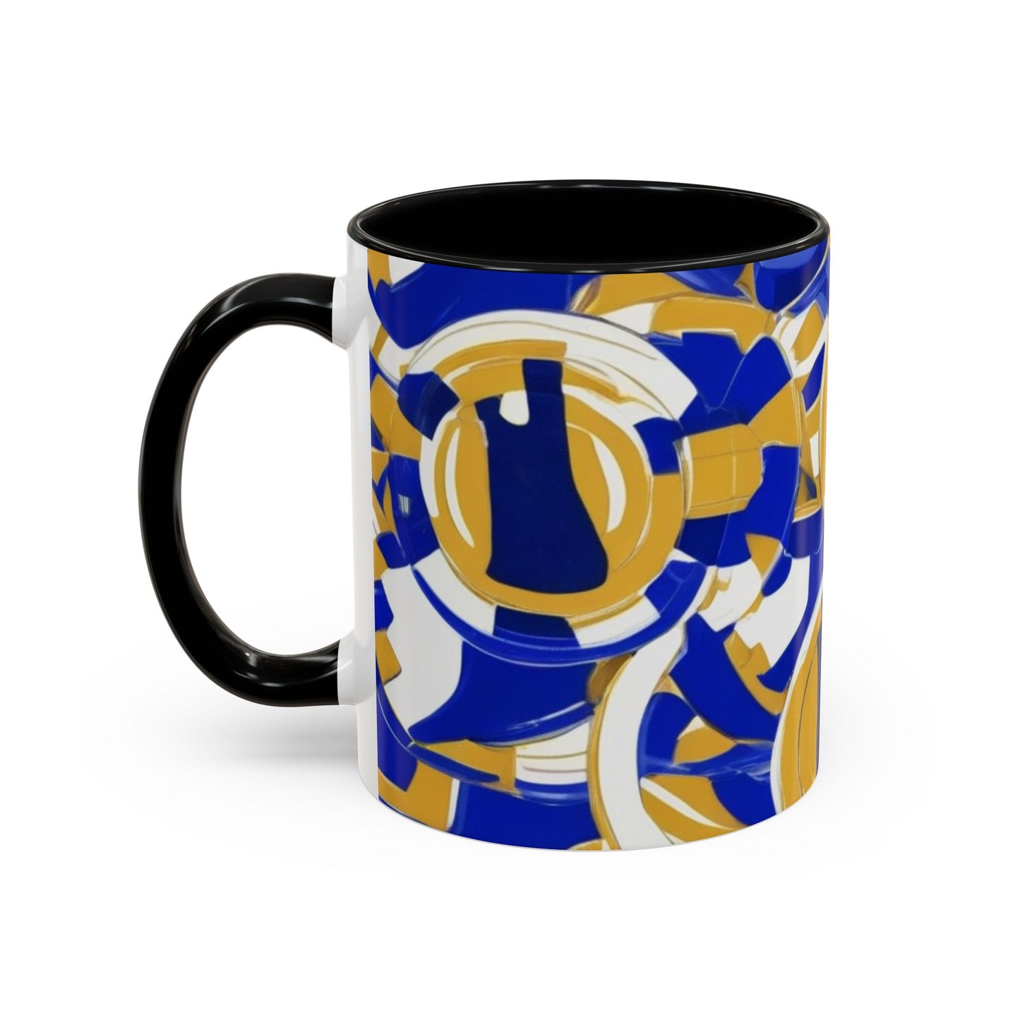 boostlete-field-day-icon-barbell-grainy-line-art-0906 — Accent Mug 11/15oz