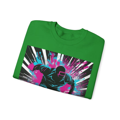 boostlete-recovery-progress-scene-sprinter-chalk-bold-0220 — Unisex Heavy Blend Crewneck Sweatshirt (Gildan)