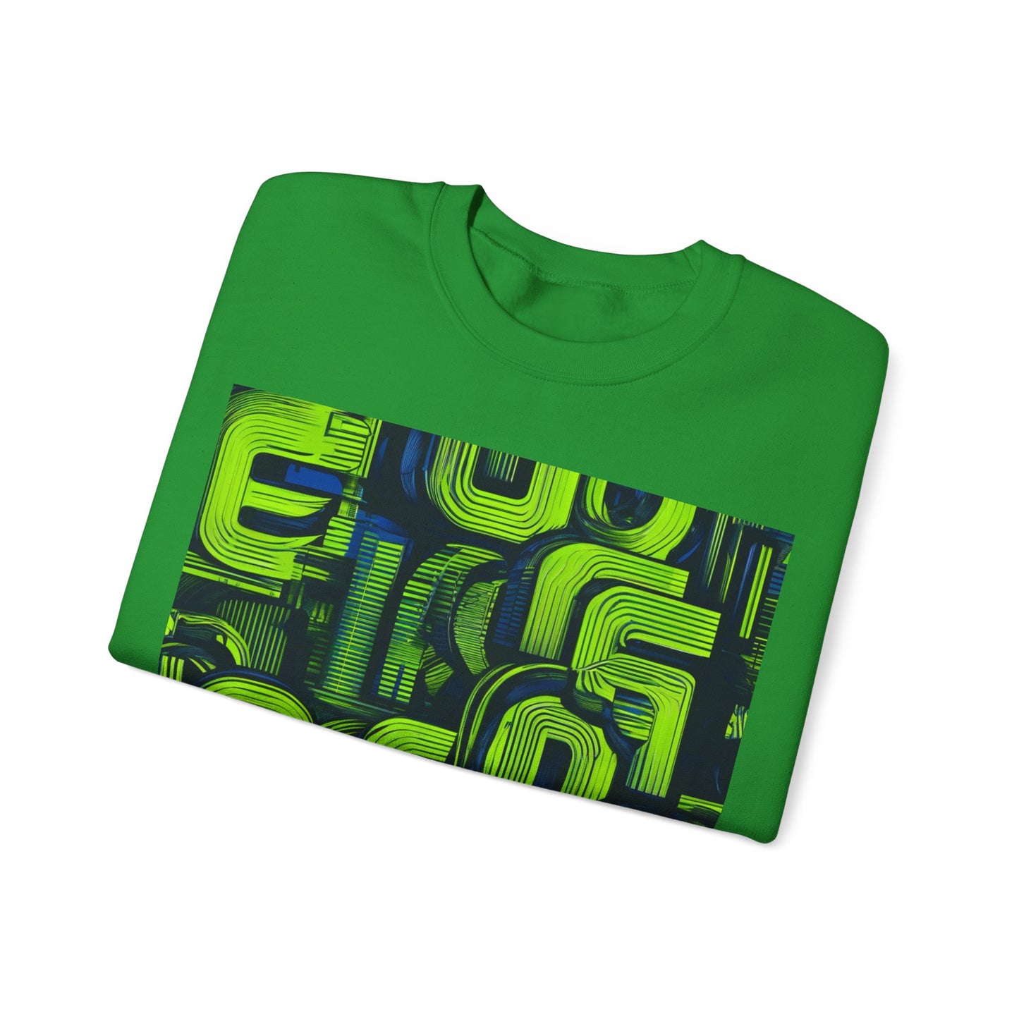 boostlete-boost-mode-type-progress-beats-perfect-vertical-engraved-0253 — Unisex Heavy Blend Crewneck Sweatshirt (Gildan)