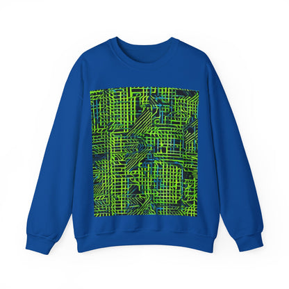 boostlete-quiet-power-pattern-stair-steps-industrial-0751 — Unisex Heavy Blend Crewneck (G18000)