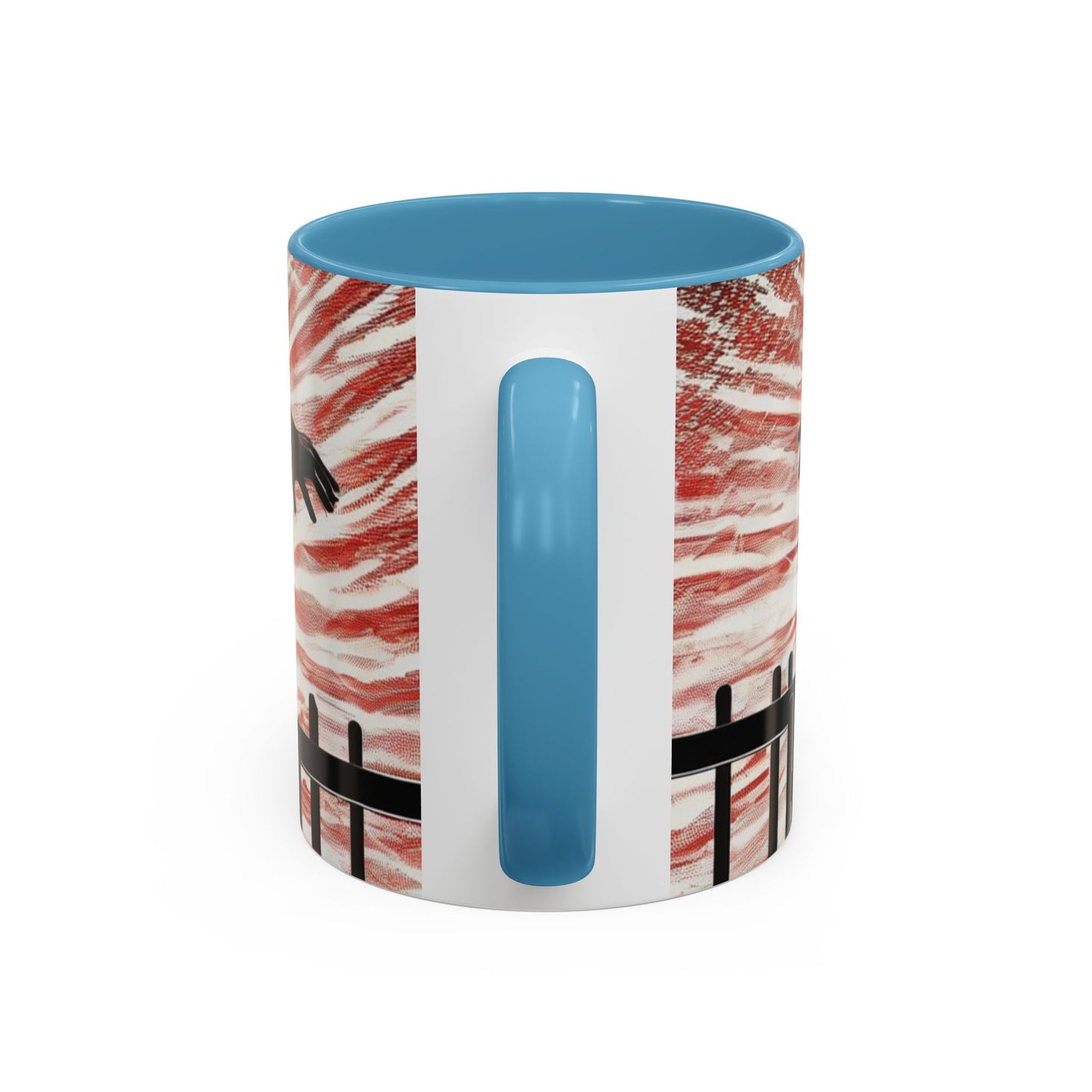 boostlete-recovery-progress-scene-hurdler-halftone-engraved-0212 — Accent Mug 11oz/15oz