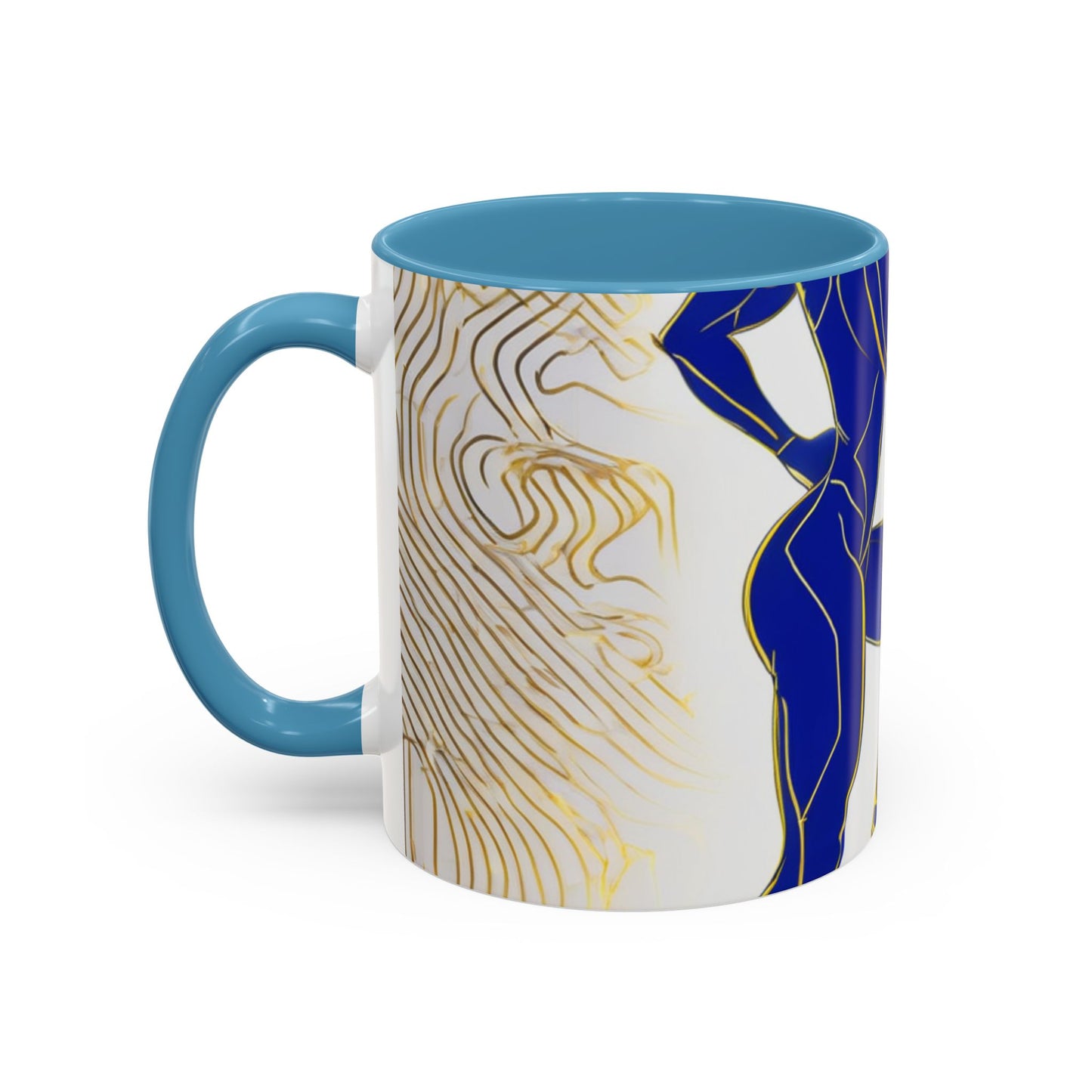 boostlete-iron-intent-scene-lunge-neon-line-art-0392 — Accent Mug 11/15oz