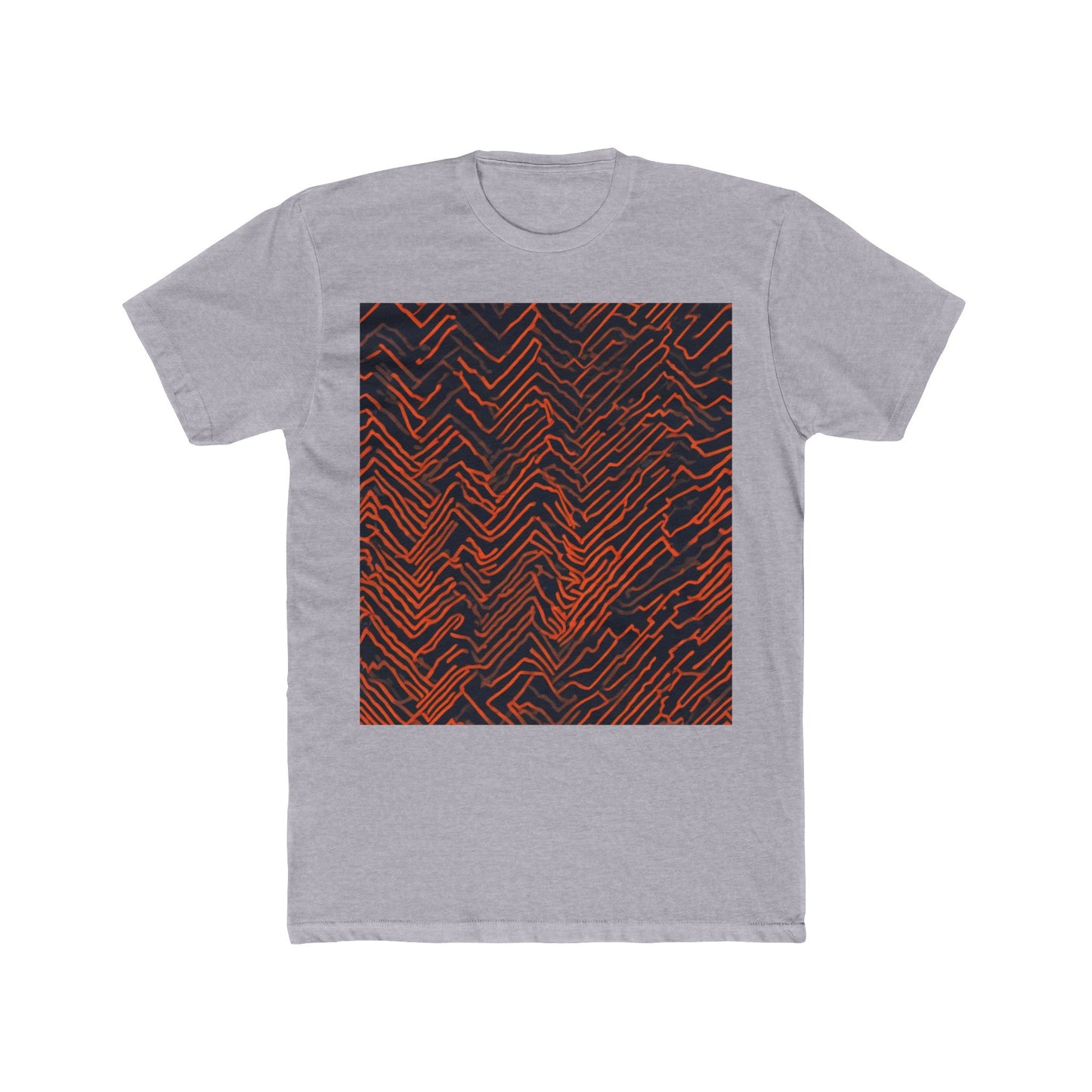 boostlete-field-day-pattern-ekg-modern-0087 — Unisex Cotton Crew Tee (NL 3600)