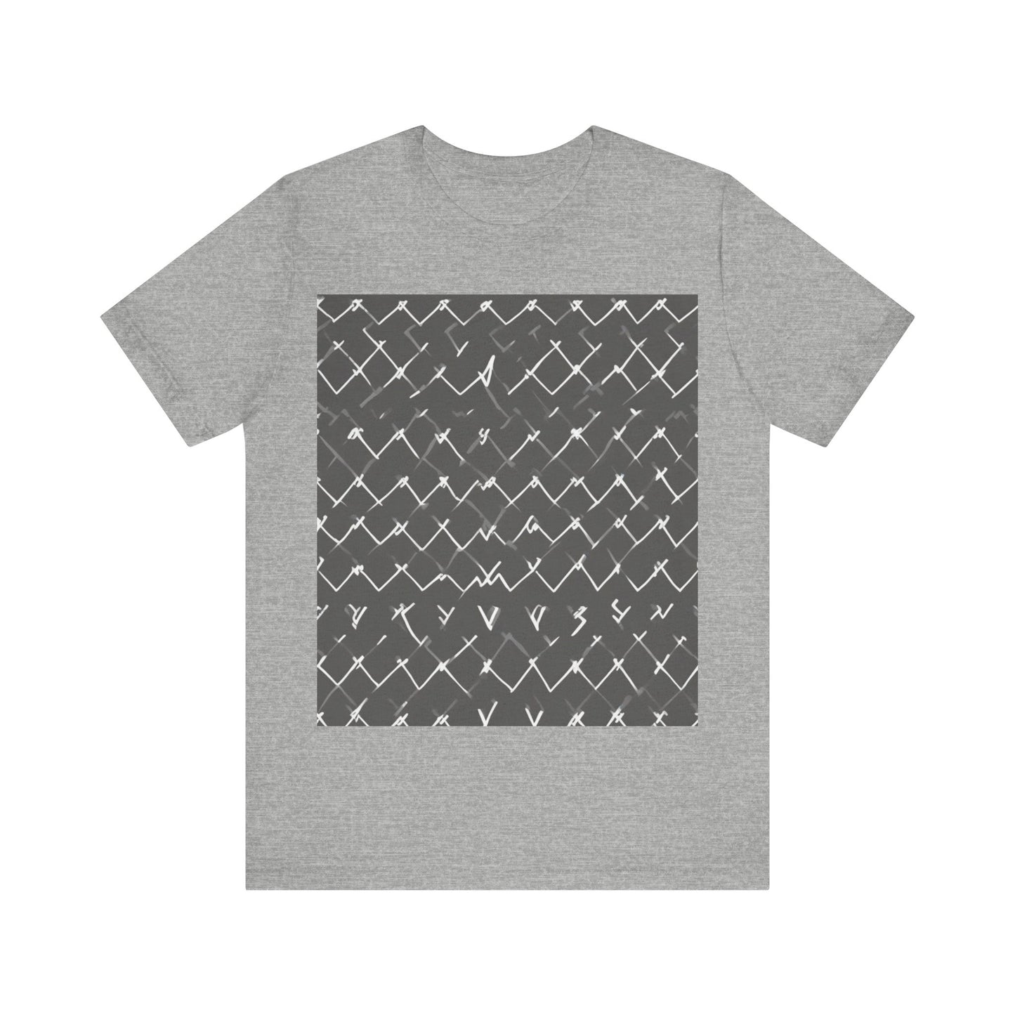 boostlete-am-crew-pattern-ekg-bold-0047 — Unisex Jersey Short Sleeve (B+C 3001)