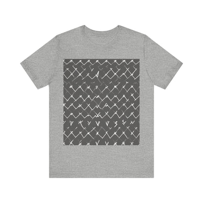 boostlete-am-crew-pattern-ekg-bold-0047 — Unisex Jersey Short Sleeve (B+C 3001)