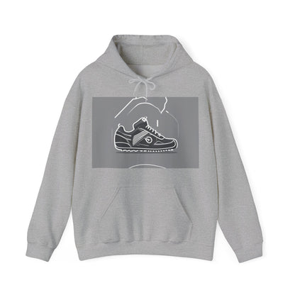 boostlete-boost-mode-icon-sneaker-offset-vector-0166 — Unisex Heavy Blend Hooded Sweatshirt (Gildan)