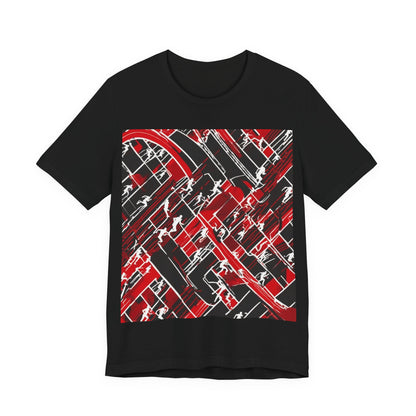 boostlete-pr-season-scene-marathoner-outline-modern-0124 — Unisex Jersey Short Sleeve (B+C 3001)