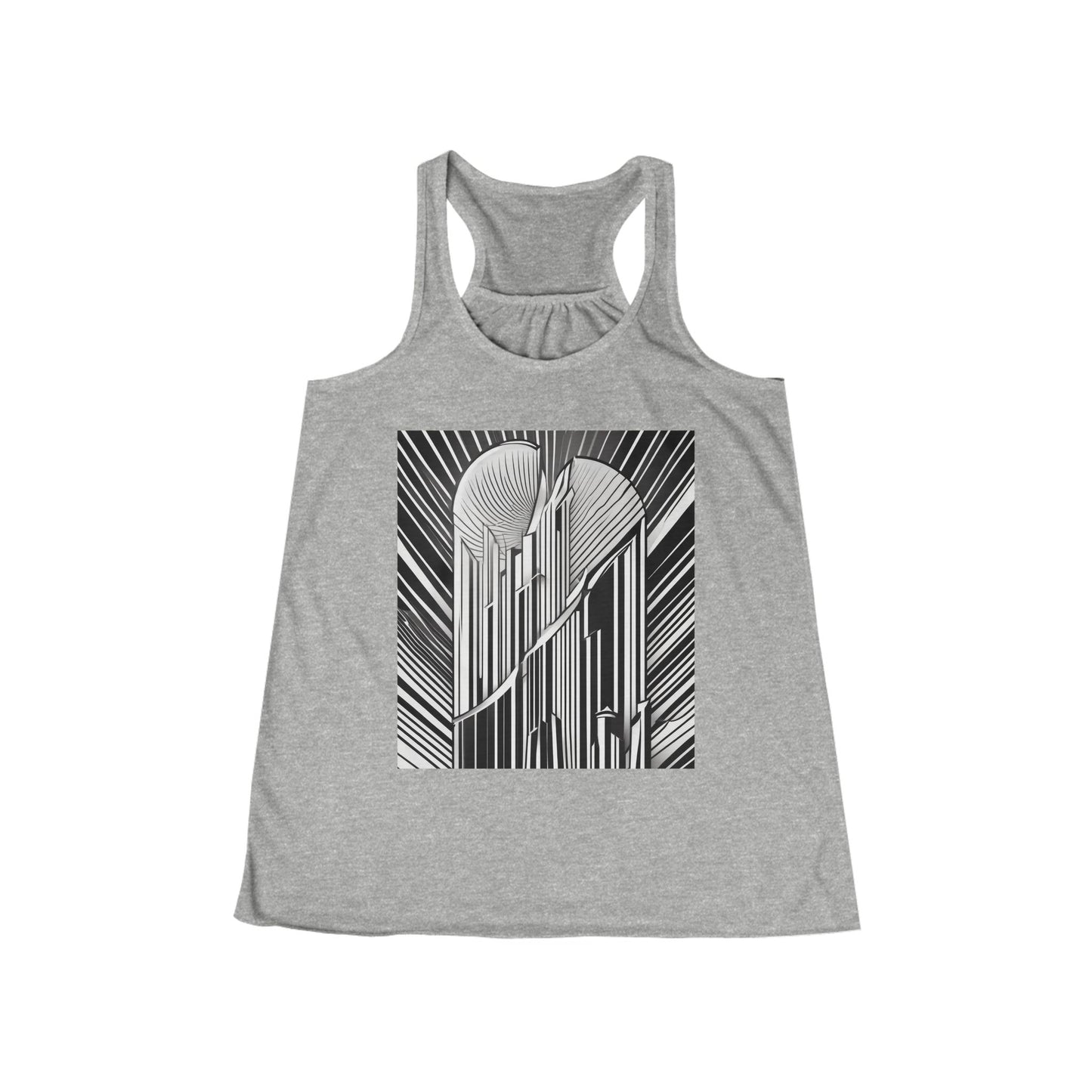 boostlete-boost-mode-icon-sunrise-soft-athletic-0046 — Women's Flowy Racerback Tank (B+C 8800)