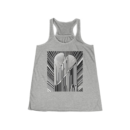 boostlete-boost-mode-icon-sunrise-soft-athletic-0046 — Women's Flowy Racerback Tank (B+C 8800)