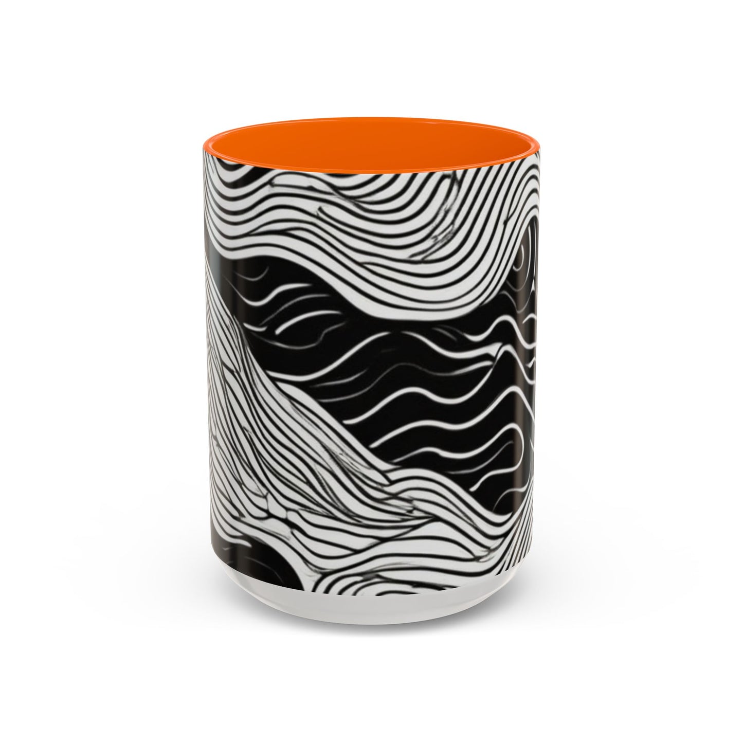 boostlete-field-day-pattern-topographic-line-art-0239 — Accent Mug 11oz/15oz