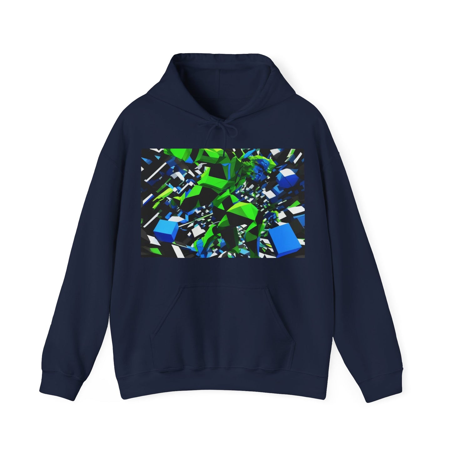 boostlete-pr-season-scene-sprinter-3d-geometric-0896 — Unisex Heavy Blend Hoodie (G18500)