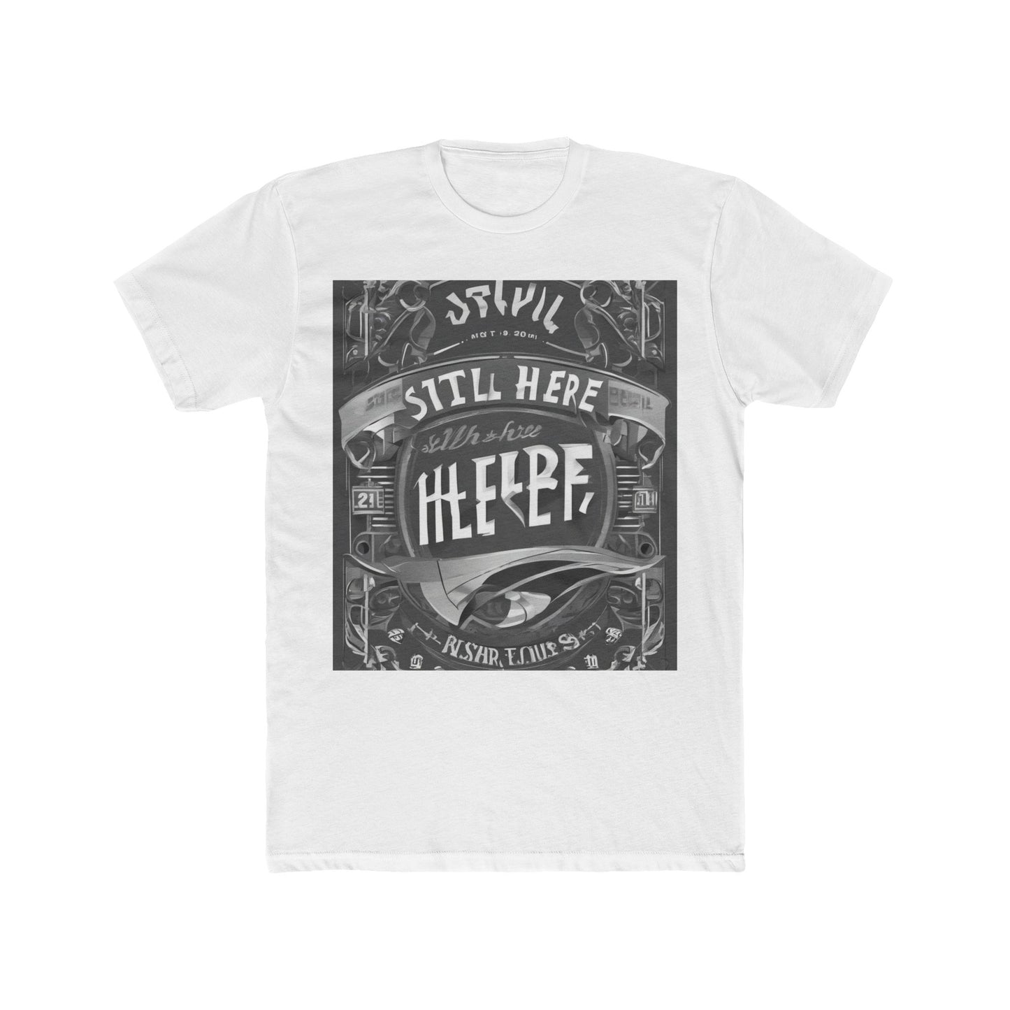 boostlete-recovery-progress-type-still-here-banner-paper-0201 — Unisex Cotton Crew Tee (NL 3600)