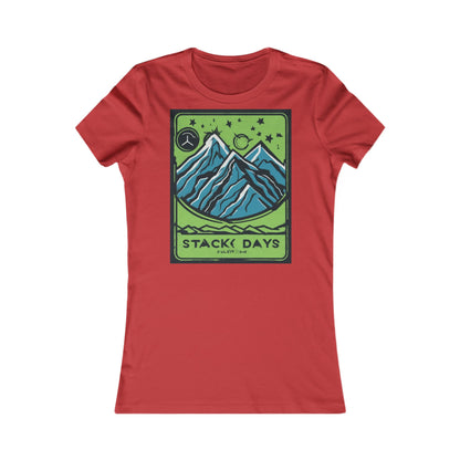 boostlete-pr-season-icon-mountain-grainy-badge-0154 — Women's Favorite Tee (B+C 6004)