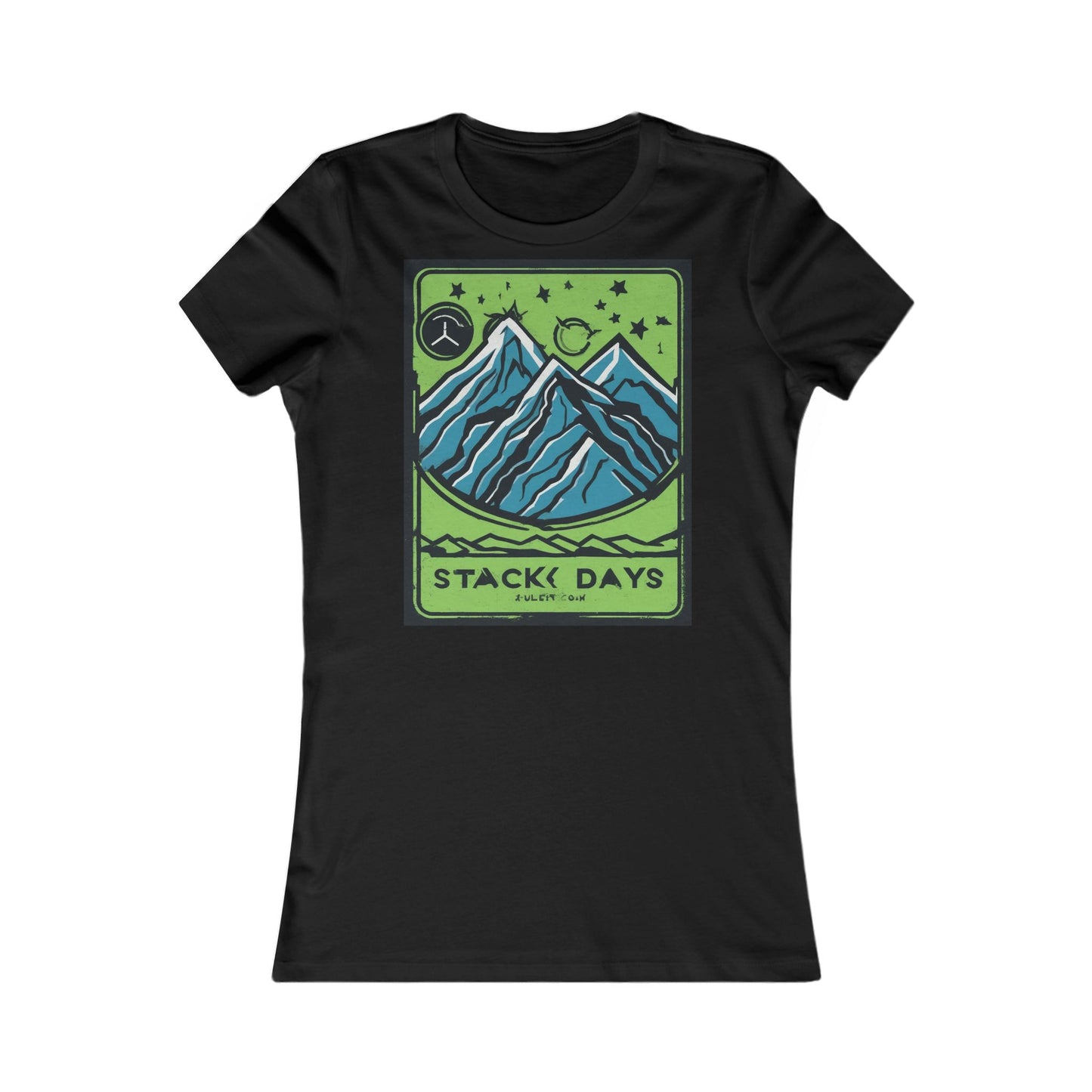 boostlete-pr-season-icon-mountain-grainy-badge-0154 — Women's Favorite Tee (B+C 6004)