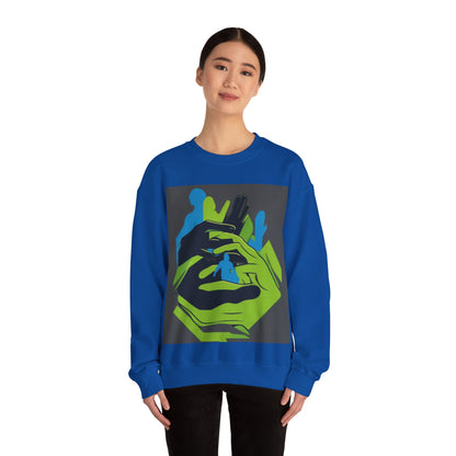boostlete-mile-by-mile-scene-athlete-offset-modern-0824 — Unisex Heavy Blend Crewneck (G18000)