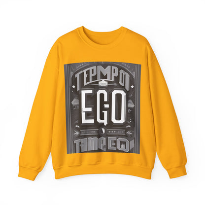 boostlete-mile-by-mile-type-tempo-over-ego-banner-modern-0093 — Unisex Heavy Blend Crewneck Sweatshirt (Gildan)