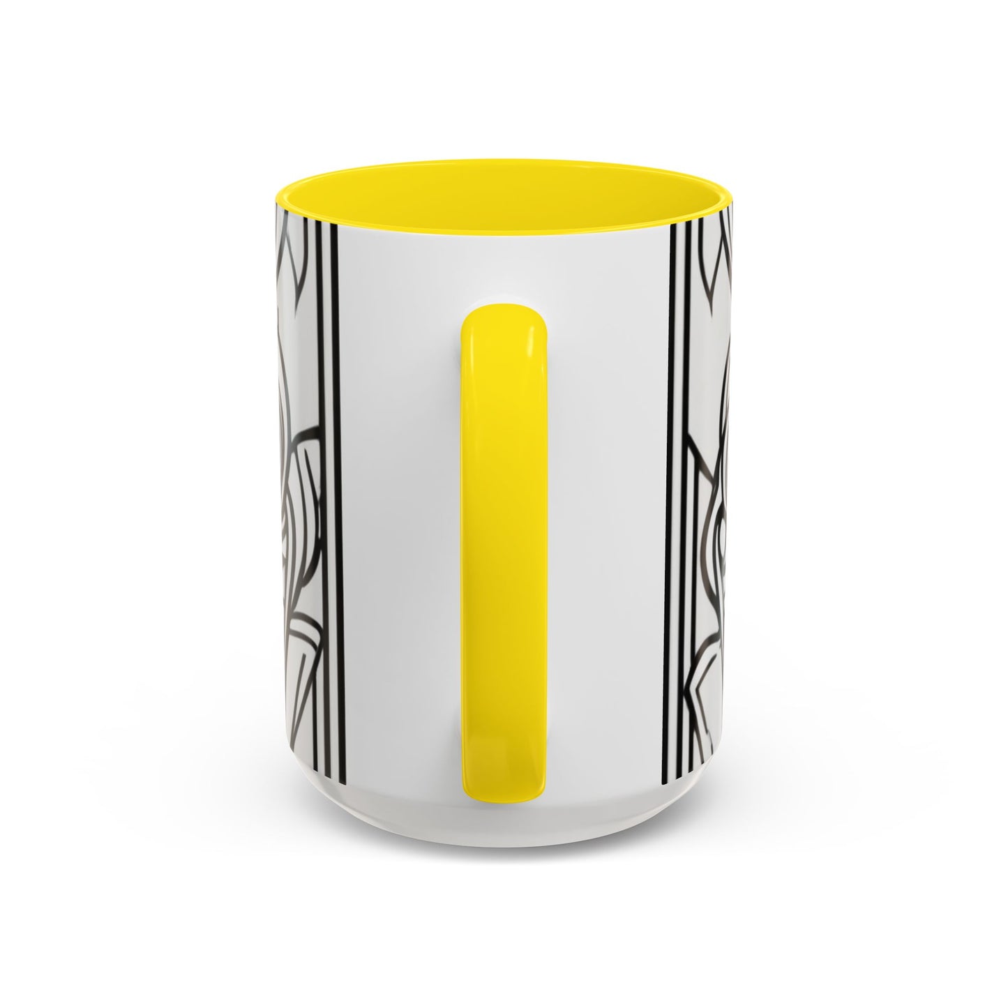 boostlete-boost-mode-icon-crown-offset-line-art-0190 — Accent Mug 11oz/15oz
