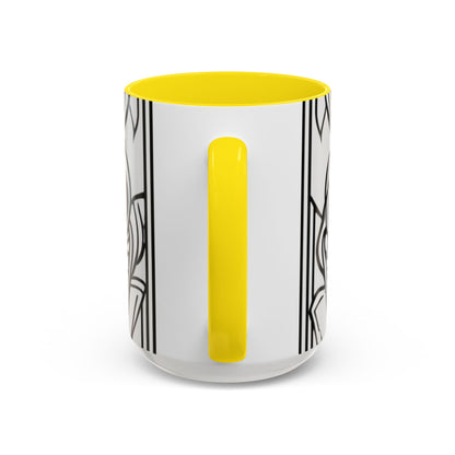 boostlete-boost-mode-icon-crown-offset-line-art-0190 — Accent Mug 11oz/15oz