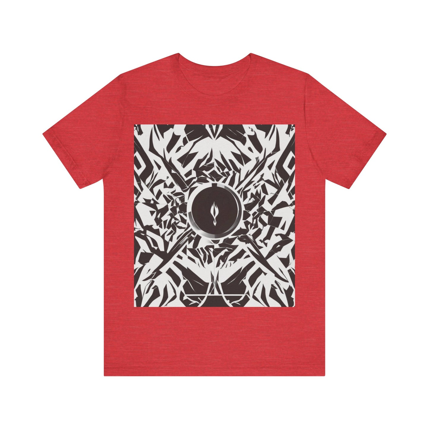 boostlete-am-crew-icon-flame-matte-geometric-0286 — Unisex Jersey Short Sleeve (B+C 3001)