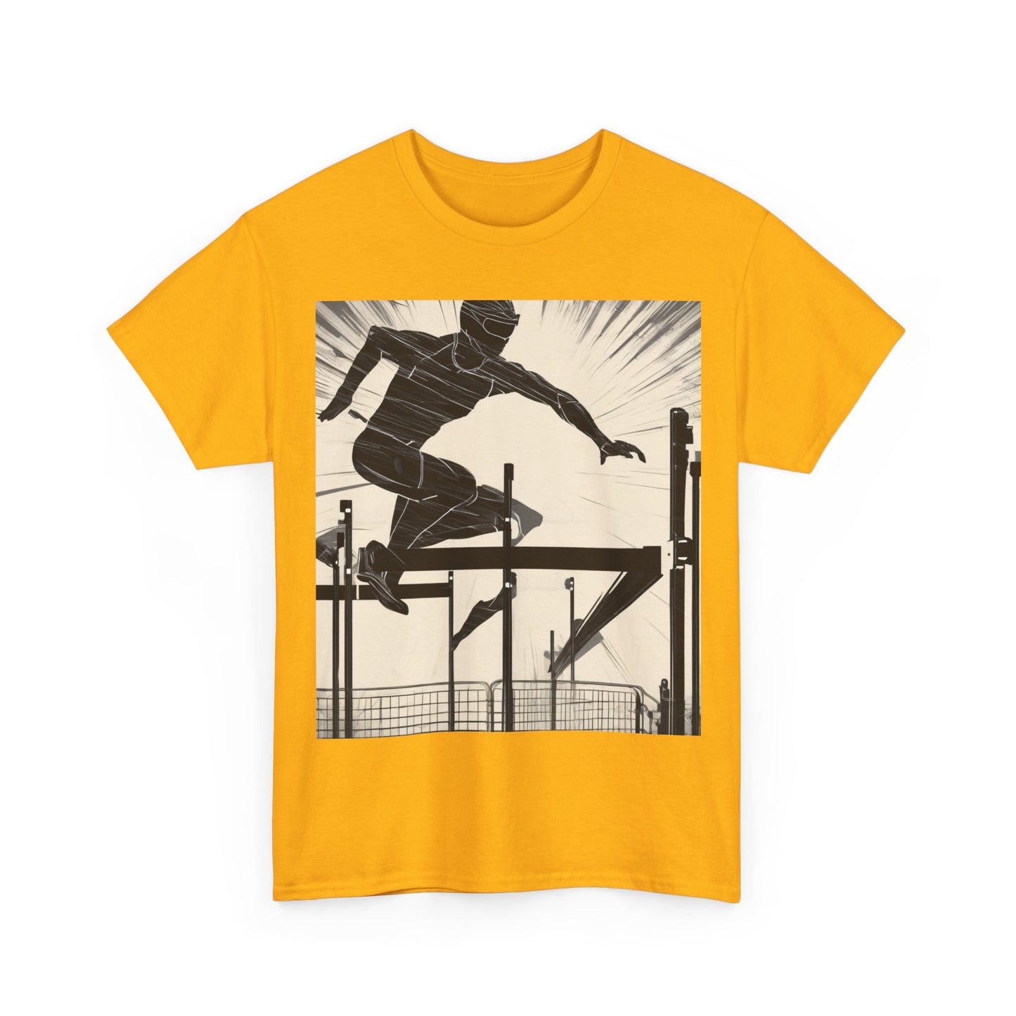 boostlete-iron-intent-scene-hurdler-speed-blueprint-0152 — Unisex Heavy Cotton Tee (Gildan 5000)