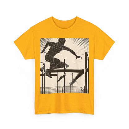boostlete-iron-intent-scene-hurdler-speed-blueprint-0152 — Unisex Heavy Cotton Tee (Gildan 5000)