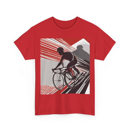 boostlete-boost-mode-scene-cyclist-speed-geometric-0208 — Unisex Heavy Cotton Tee (Gildan 5000)