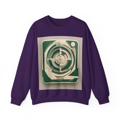 boostlete-mile-by-mile-icon-target-3d-modern-0306 — Unisex Heavy Blend Crewneck (G18000)