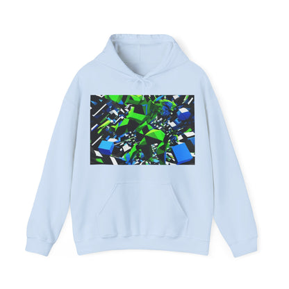 boostlete-pr-season-scene-sprinter-3d-geometric-0896 — Unisex Heavy Blend Hoodie (G18500)