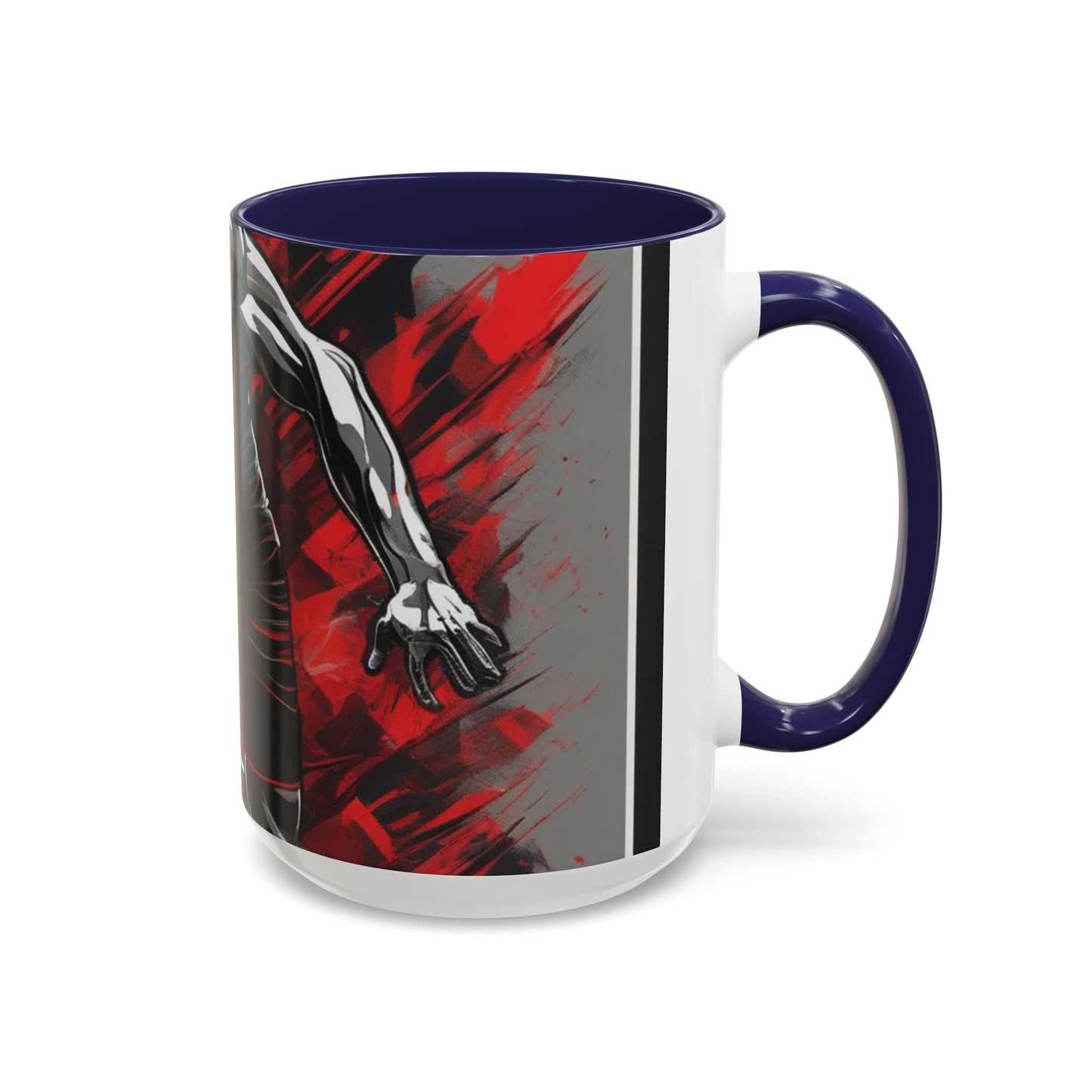 boostlete-field-day-scene-sprinter-glitch-badge-0284 — Accent Mug 11oz/15oz