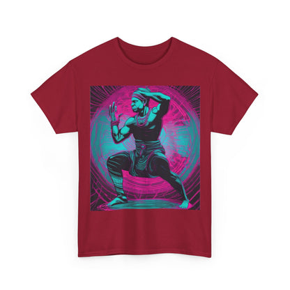 boostlete-rise-grind-scene-yogi-motion-line-art-0240 — Unisex Heavy Cotton Tee (Gildan 5000)