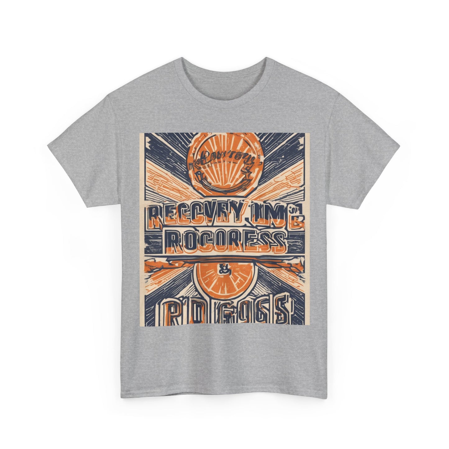 boostlete-boost-mode-type-recovery-progress-outline-over-solid-badge-0161 — Unisex Heavy Cotton Tee (Gildan 5000)