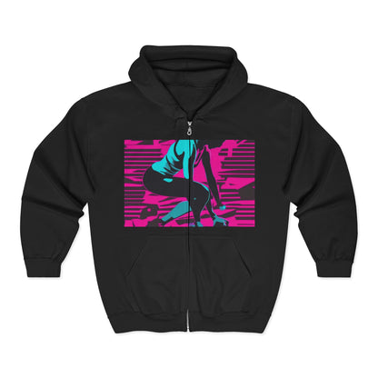 boostlete-headspace-scene-push-up-matte-modern-0260 — Unisex Heavy Blend Full-Zip Hooded Sweatshirt