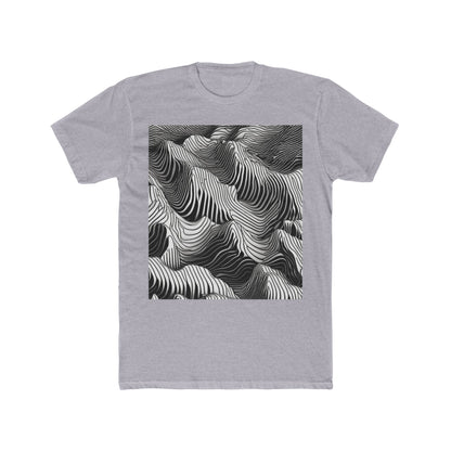 boostlete-field-day-pattern-topographic-isometric-0211 — Unisex Cotton Crew Tee (NL 3600)