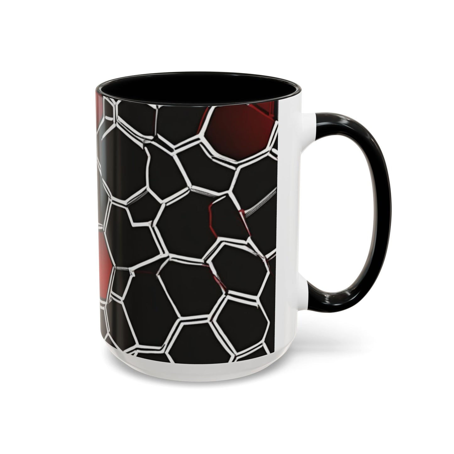 boostlete-quiet-power-pattern-hex-vector-0039 — Accent Mug 11/15oz