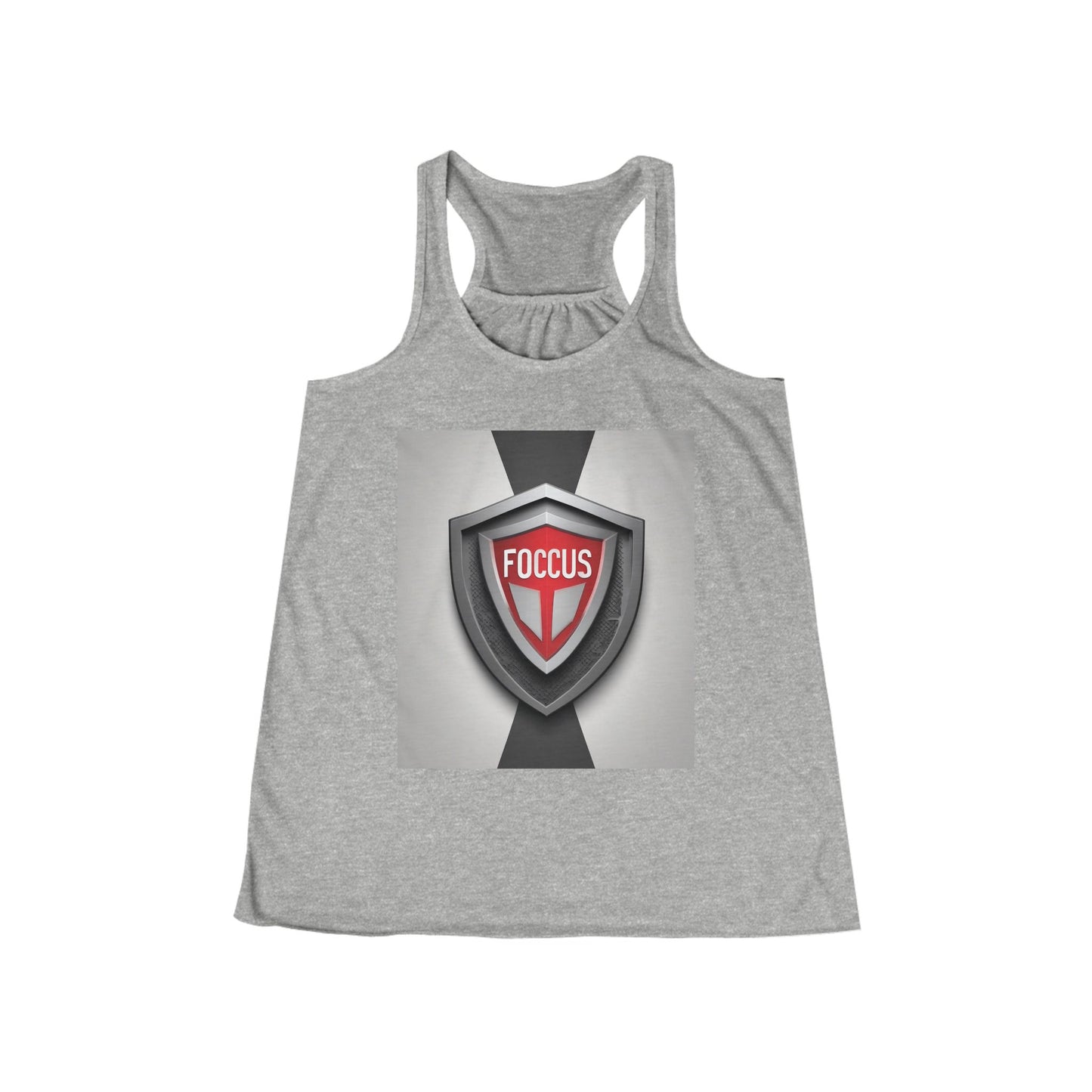 boostlete-mile-by-mile-icon-shield-soft-paper-0114 — Women's Flowy Racerback Tank (B+C 8800)
