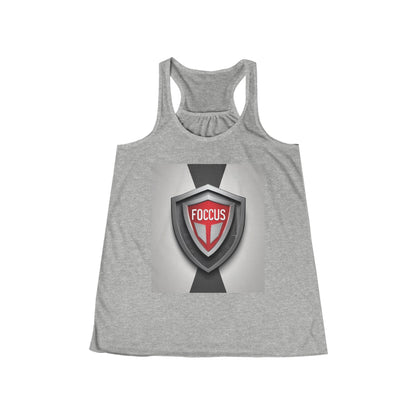 boostlete-mile-by-mile-icon-shield-soft-paper-0114 — Women's Flowy Racerback Tank (B+C 8800)