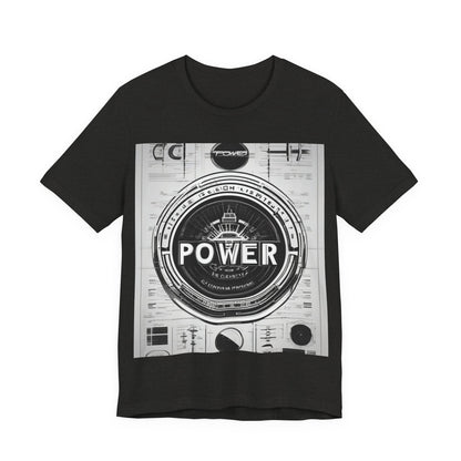 boostlete-boost-mode-type-power-in-quiet-badge-blueprint-0245 — Unisex Jersey Short Sleeve (B+C 3001)