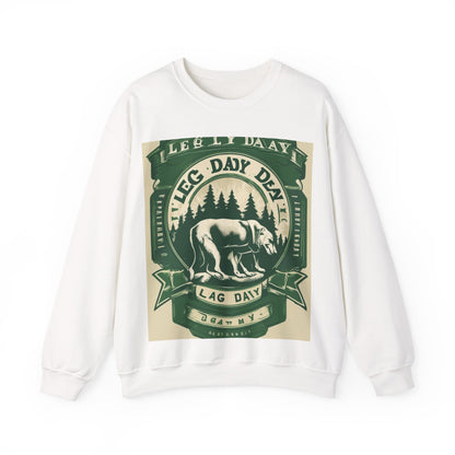 boostlete-quiet-power-type-leg-day-loyal-micro-badge-0357 — Unisex Heavy Blend Crewneck (G18000)