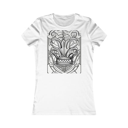 boostlete-boost-mode-icon-crown-offset-line-art-0190 — Women's Favorite Tee (B+C 6004)