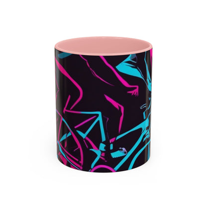 boostlete-rise-grind-scene-cyclist-outline-vector-0868 — Accent Mug 11/15oz