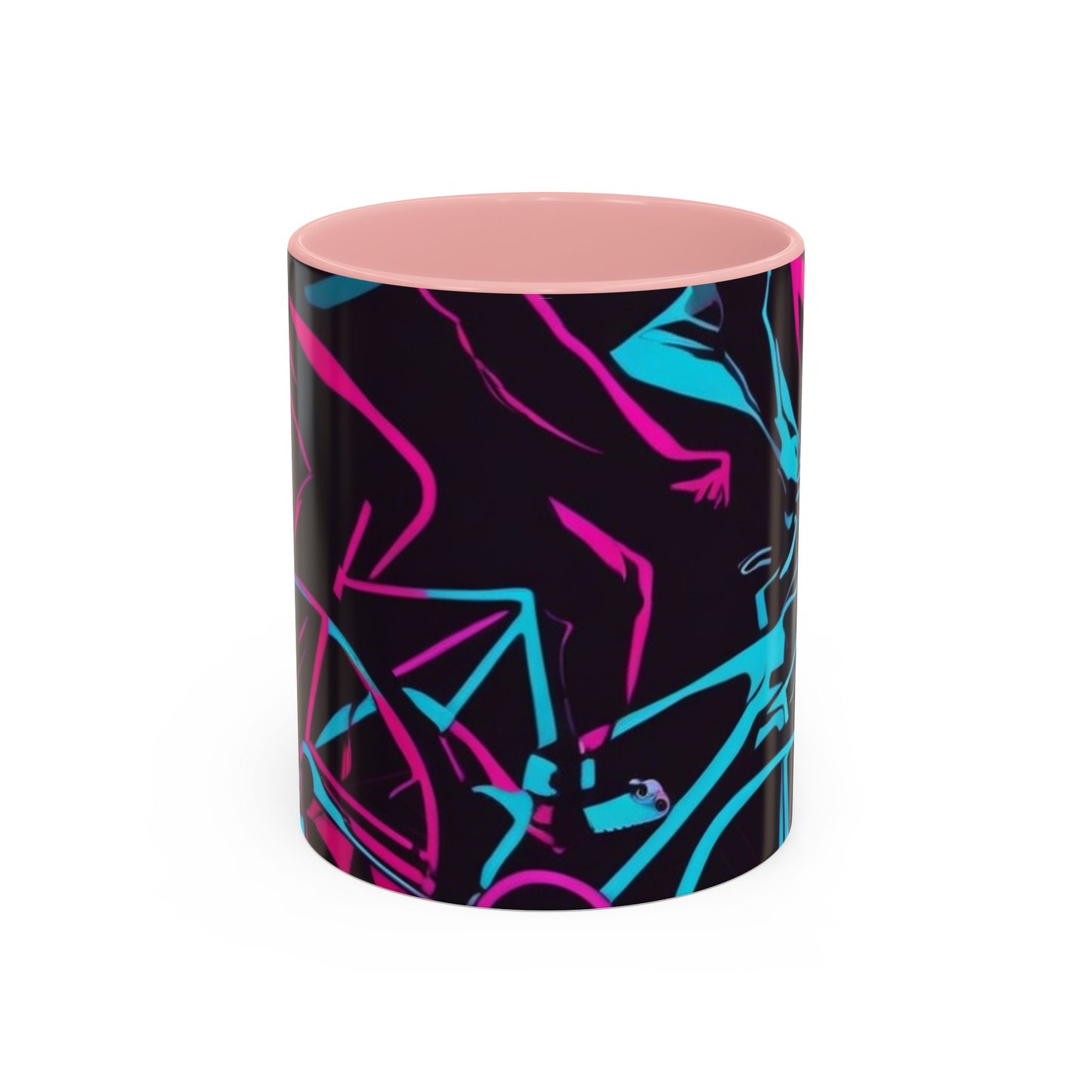 boostlete-rise-grind-scene-cyclist-outline-vector-0868 — Accent Mug 11/15oz